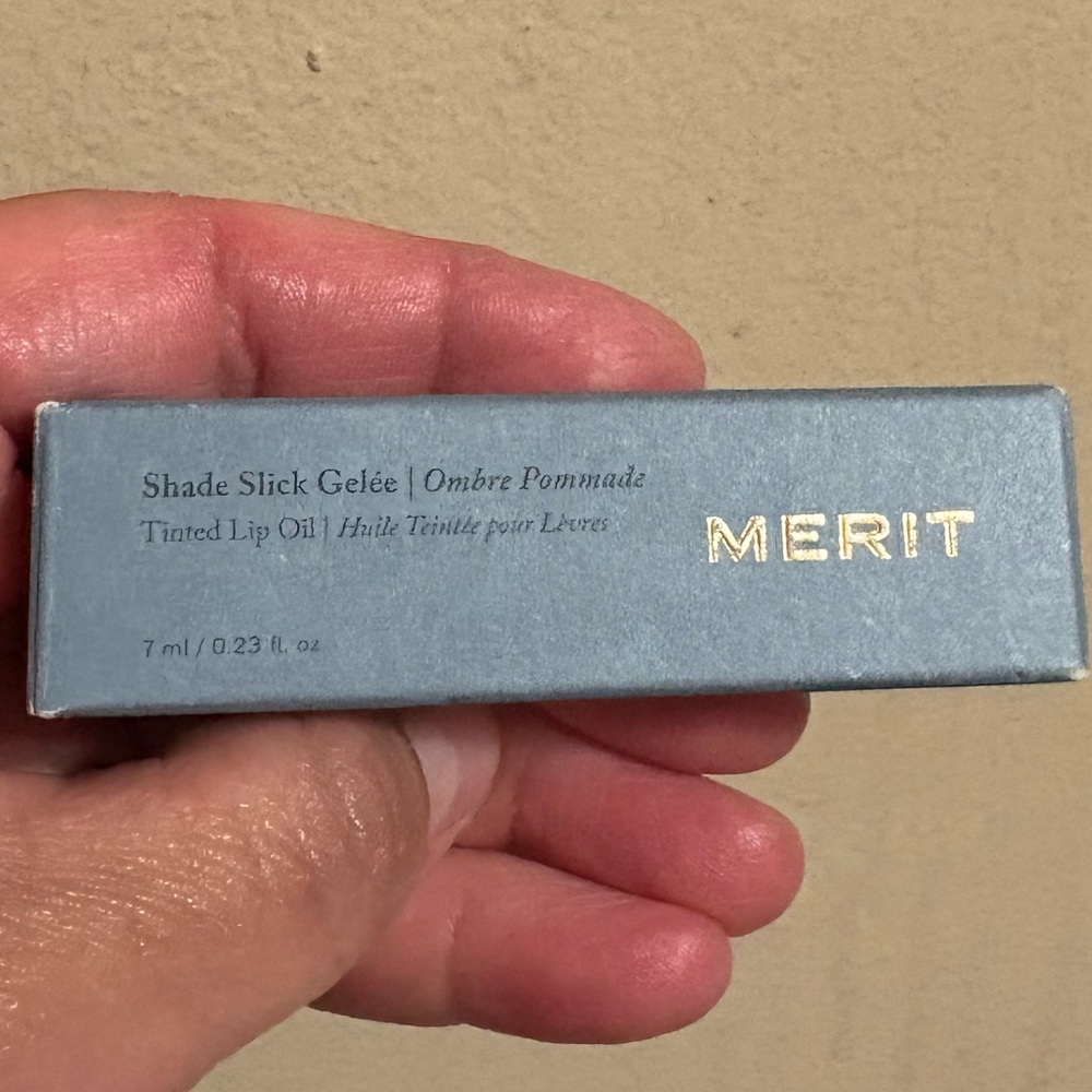 MERIT Shade Slick Gelée Tinted Lip Oil - MARASCHINO Brand New Never Used.